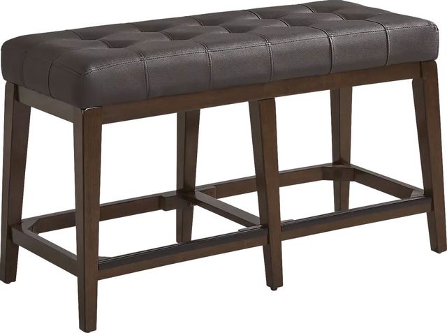 Walstead Place Counter Table, 4 Brown Kyoto Stools and Bench-3