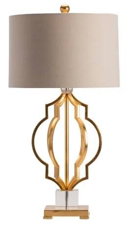 Crestview Collection Parisian Hand Finished Gold Leaf Table Lamp