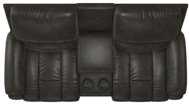 La-Z-Boy® Greyson Ice Leather Power Reclining Loveseat with Console 4