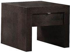 Table d'appoint carrée, brun foncé, VieBois®