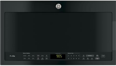 GE® Profile™ Over The Range Sensor Microwave Oven-Black