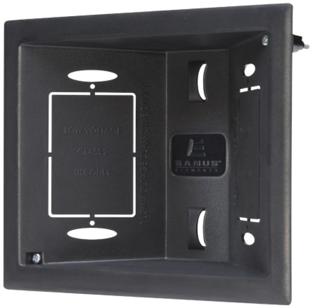 Sanus® Elements™ Black In-Wall Low Voltage Box 3
