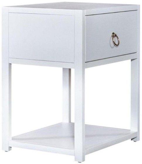 Liberty East End White Accent Table