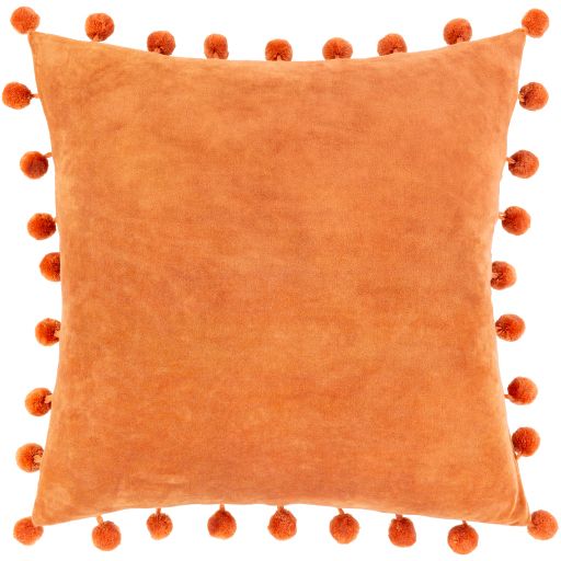 Surya Serengeti Burnt Orange 20" x 20" Toss Pillow with Polyester Insert 0