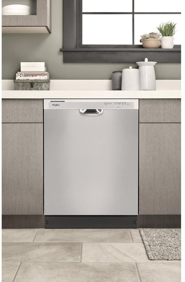 Whirlpool® 24" Stainless Steel Front Control Built In Dishwasher 9