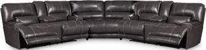 Signature Design by Ashley® McCaskill 3-Piece Gray Reclining Sectional 