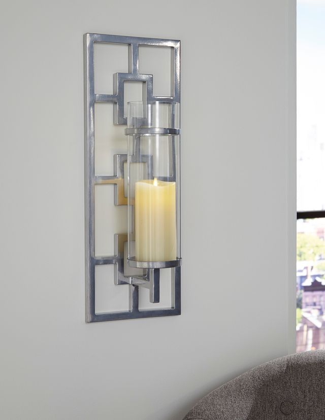 Signature Design by Ashley® Brede Silver Wall Sconce-3