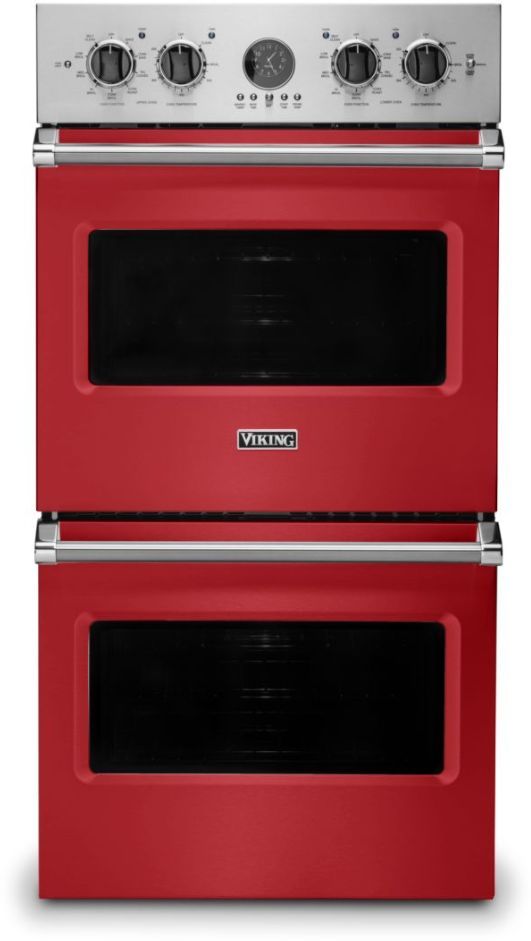 Viking® 5 Series 27" San Marzano Red Professional Built In Double Electric Premiere Wall Oven