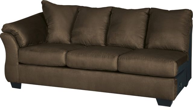 Signature Design by Ashley® Darcy 2-Piece Black Sectional with Chaise 25
