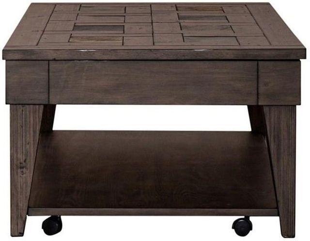 Liberty Arrowcreek Weathered Stone Lift Top Cocktail Table-1