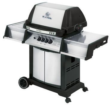 Broil King® CROWN 90 23.2" Black with Stainless Steel Free Standing Grill