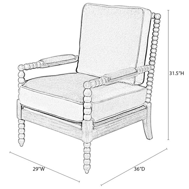 Forty West Willow Brownstone Accent Chair-2