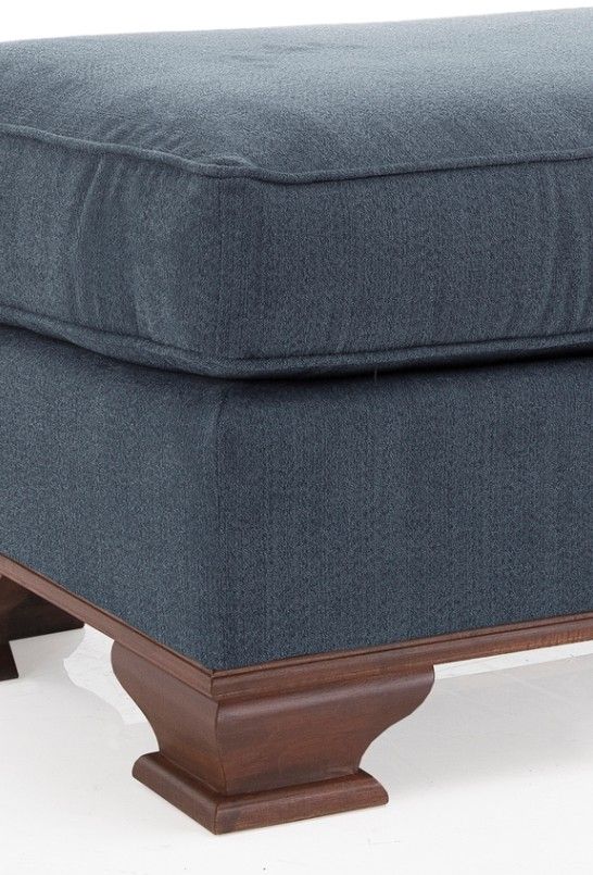 Decor-Rest® Furniture LTD 6933 Blue Ottoman 1