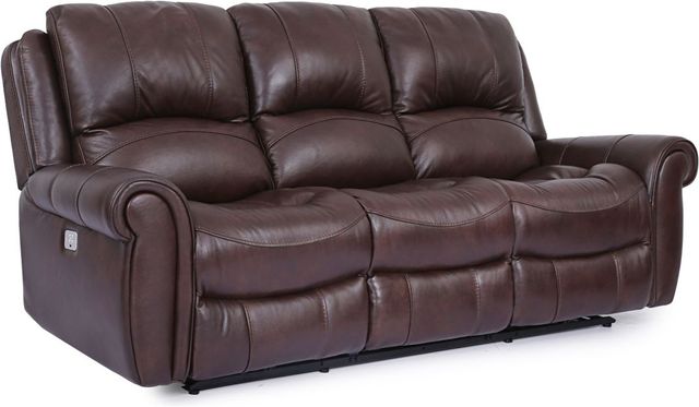 cheers leather power reclining sofa with power headrest