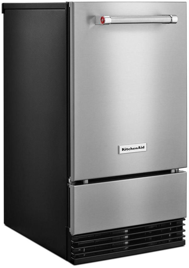 KitchenAid® 17.69" Stainless Steel with PrintShield™ Finish Automatic Ice Maker 2