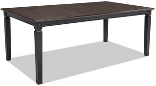 Intercon Glennwood Black and Charcoal Dining Table