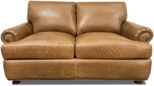 USA Premium Leather Furniture Cashew Ancient Loveseat