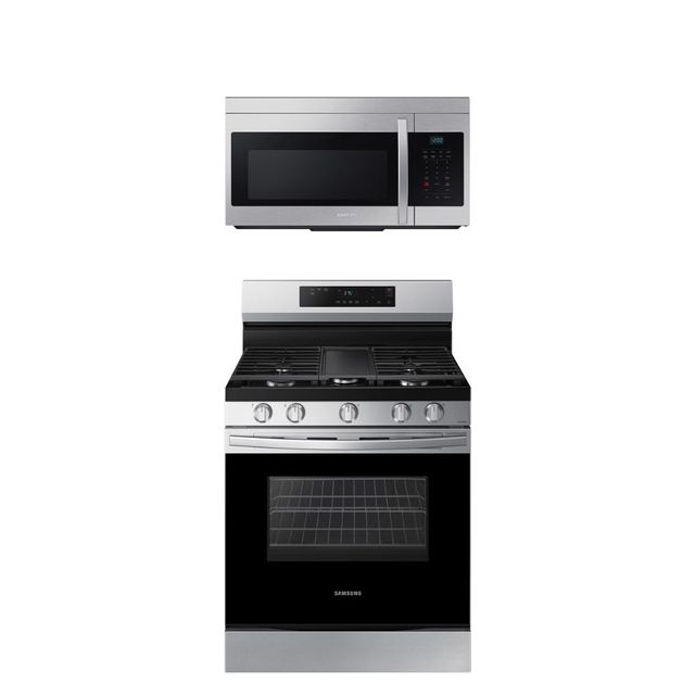 Samsung NX60A6111SS 6.0 Cu. ft. Smart Freestanding GAS Range with Integrated Griddle in Stainless Steel