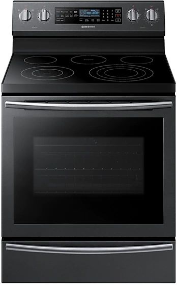 Samsung 5.8 cu.ft. Black Stainless Steel Slide In Electric Oven 1