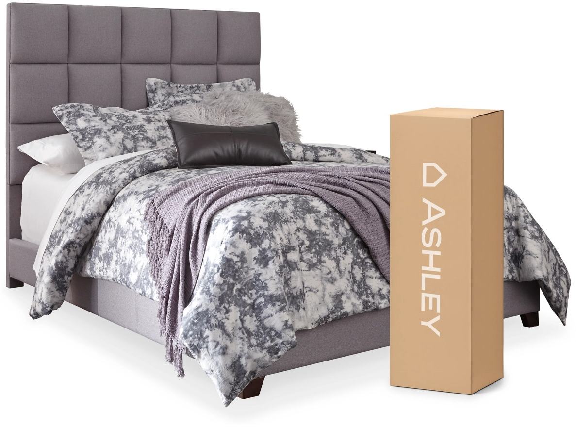 Signature Design by Ashley® Dolante 2-Piece Gray King Panel Bed Set