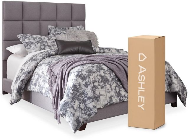 Signature Design by Ashley® Dolante 2-Piece Gray King Panel Bed Set-0