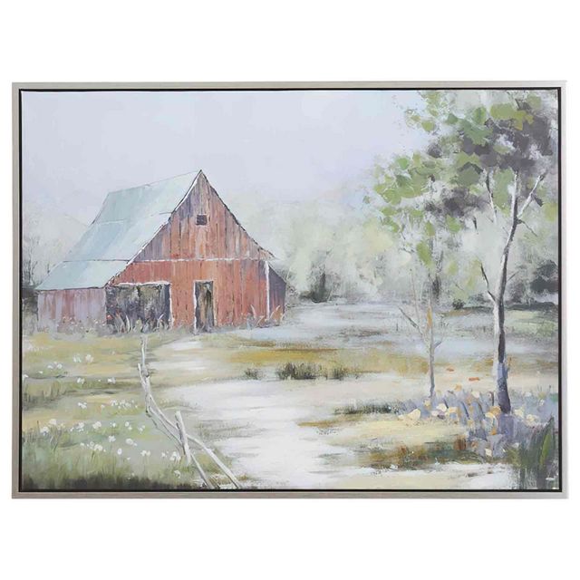 Uma Home Barn Canvas 47x36-0