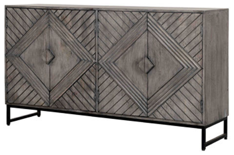 Signature Design by Ashley® Treybrook Distress Grey Accent Cabinet