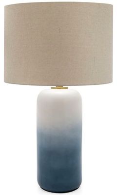 Signature Design by Ashley® Lemrich White/Teal Table Lamp