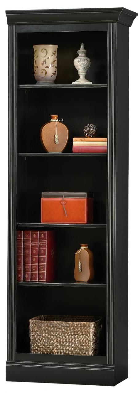Howard Miller® Oxford Antique Black Right Return Bookcase