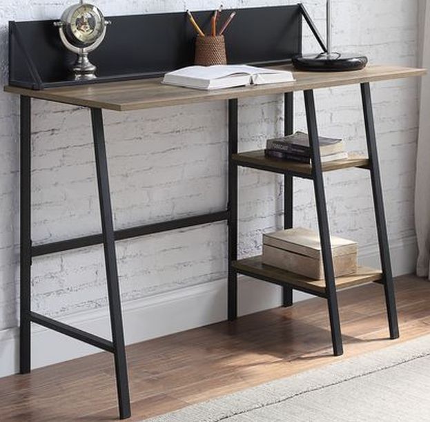 ACME Furniture Garima Rustic Oak/Black Writing Desk | Daw's Home  Furnishings | El Paso, TX