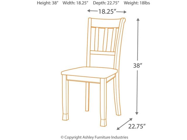 Signature Design by Ashley® Owingsville Two-Tone Dining Room Chair 4