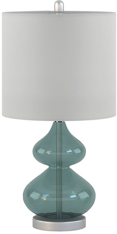Olliix by 510 Design Blue Set of 2 Ellipse Table Lamps-1
