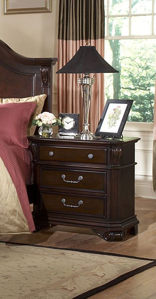 New Classic® Emilie Tudor Brown Nightstand-1