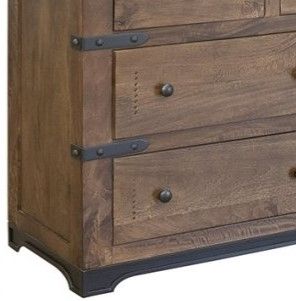 International Furniture Direct Parota Brown Dresser-1
