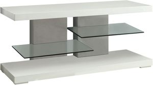 Coaster® Modern Glossy White 2-Shelf TV Console