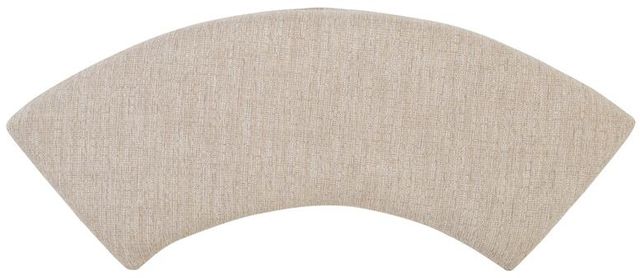 Magnussen Home® Heron Cove Chalk White Upholstered Curved Bench 2