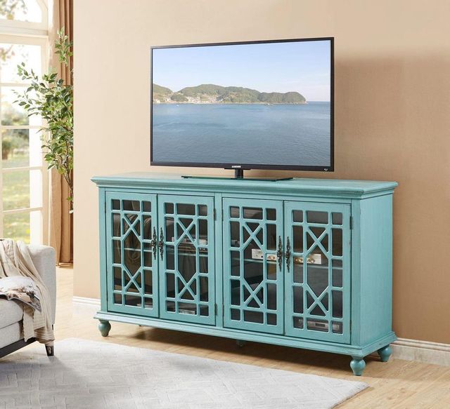Coast2Coast Home™ Accents by Andy Stein Bayberry Blue Rub-through Media Credenza-4