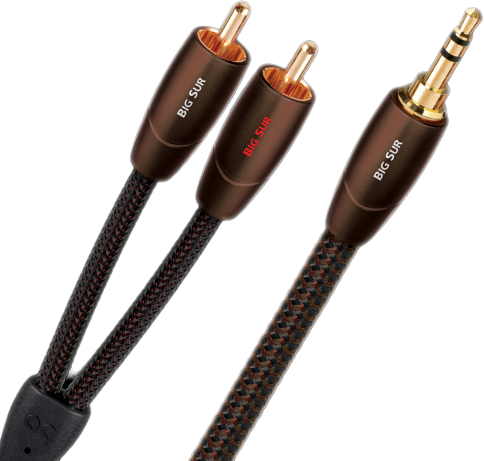 AudioQuest® Big Sur 2.0 M 3.5 M to RCA Interconnect Analog Audio Cable 0