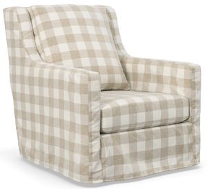 Bauhaus Furniture Quinn Nash Linen Slipcover Swivel Chair