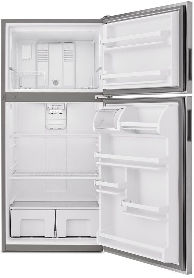 Amana® 18.15 Cu. Ft. Monochromatic Stainless Steel Top Freezer Refrigerator-1
