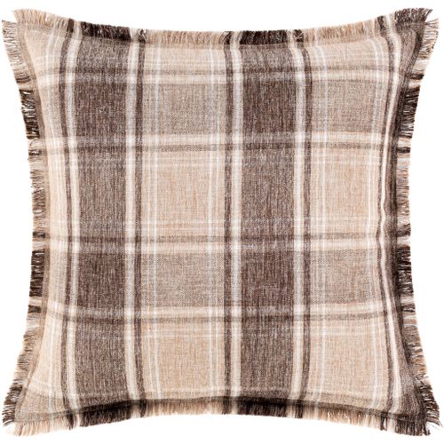 Surya Glenwood Camel 20"x20" Toss Pillow with Polyester Insert