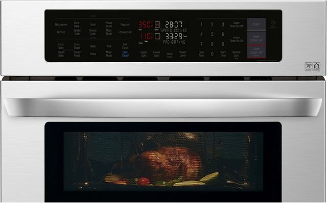 LG 30” Stainless Steel Electric Built In Oven/Microwave Combo 9