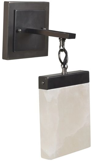 Crestview Collection Aimes Dark Bronze/White Wall Sconce with LED Light