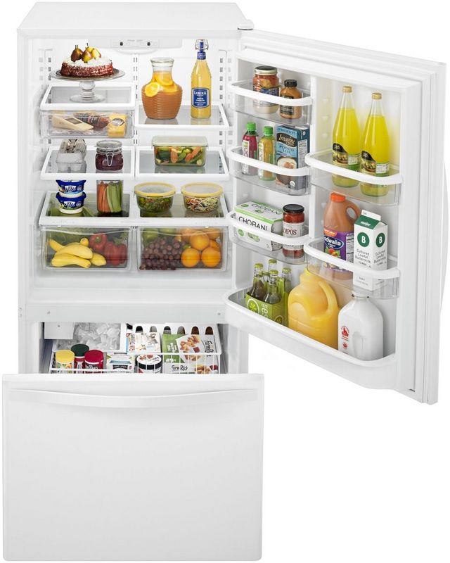 Whirlpool® Gold® 22.07 Cu. Ft. Bottom Freezer Refrigerator-White-3