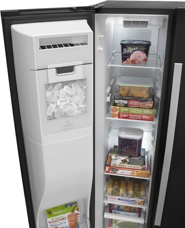 Whirlpool® 26.0 Cu. Ft. Side-By-Side Refrigerator-Black Ice 9