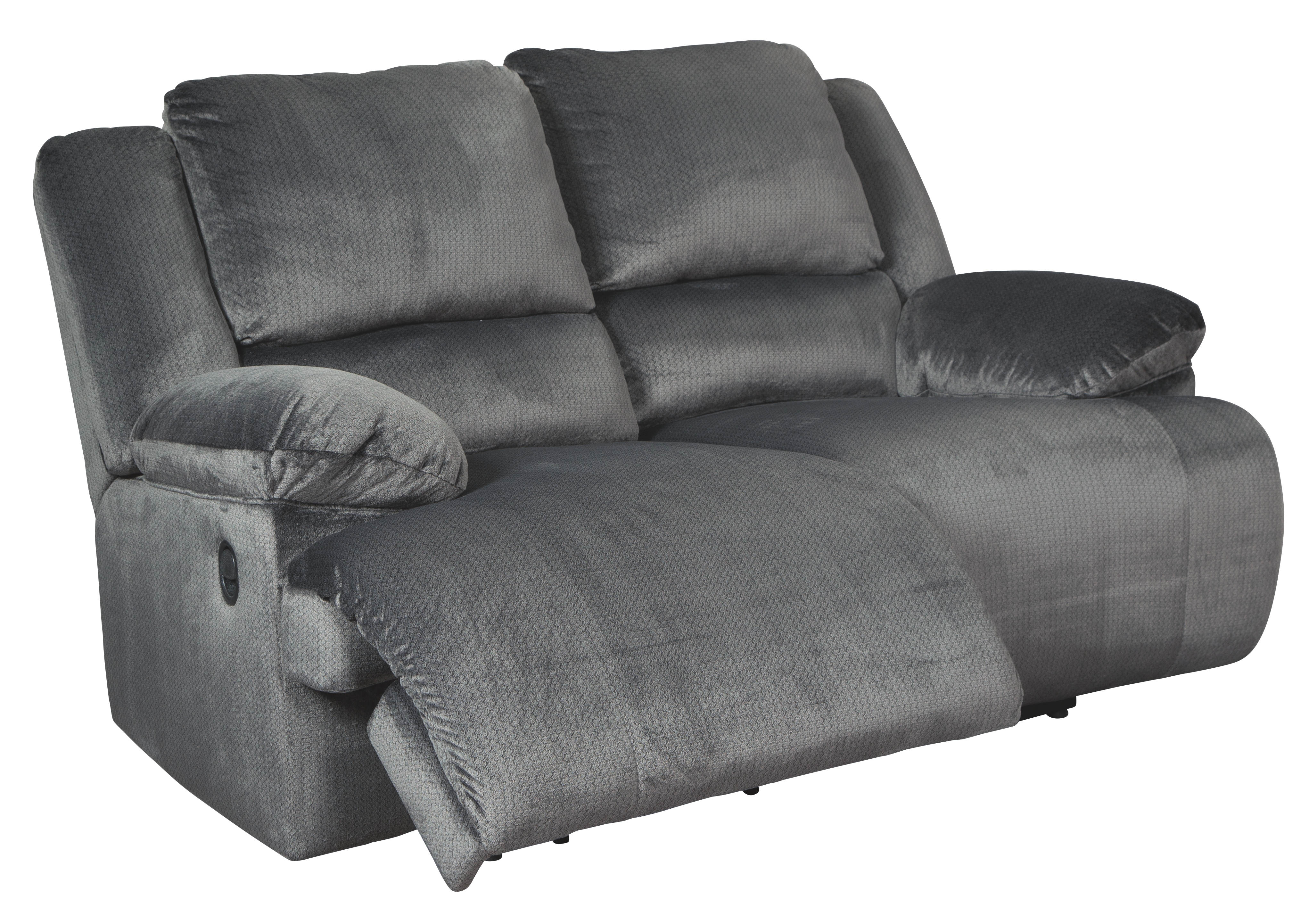 Signature Design by Ashley® Clonmel Charcoal Reclining Loveseat