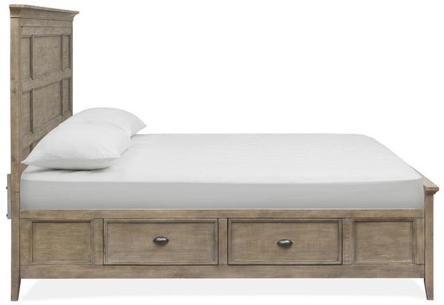 Magnussen Home® Paxton Place Très grand lit rangement gris queue d'aronde 2