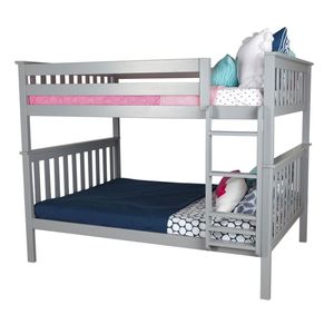 M3 Furniture Grey Full/Full Bunk Bed