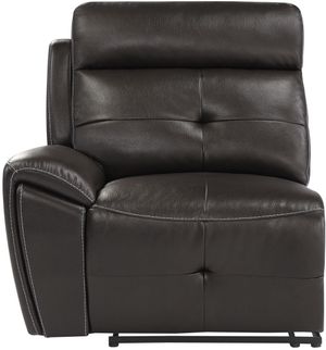 Homelegance® Avenue Dark Brown Reclining Left Side Chair