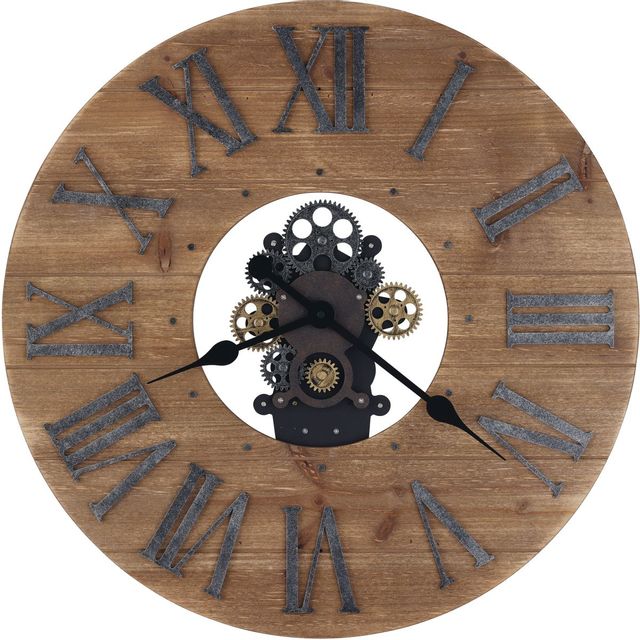 Howard Miller® Forest Natural Aged Brown Oversized Gallery Wall Clock